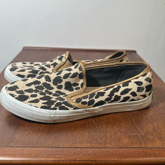 Sperry Leopard Print Slip-On Shoes - Picture 8 of 9